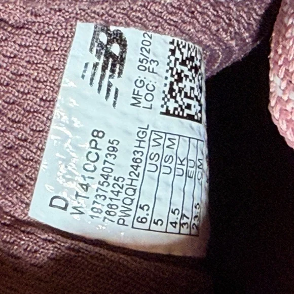 New Balance Pink and Gray Women's Training Sneakers - Picture 8 of 8